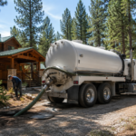 What Happens If You Skip Septic Pumping for Too Long? 5 Septic pumping truck servicing a residential property in the White Mountains area of Arizona